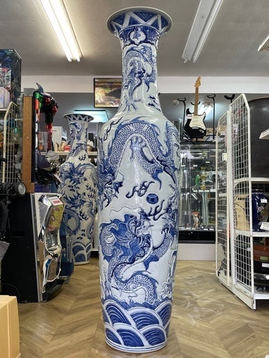 0005　昇竜花瓶壺