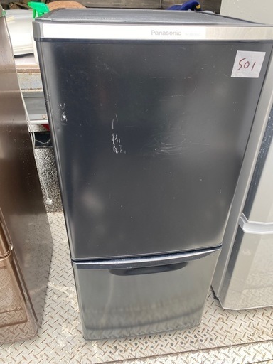 NO 501 福岡市内配送設置無料✨ パナソニック Panasonic 2ドア冷凍冷蔵庫 NR-BW14AC-K 2018年製造 右開き 138L