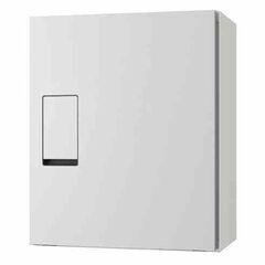 宅配ボックス ナスタ KS-TLT340-F415-LM 2019年製 前入前出 機械式 防滴タイプ ライトグレー×メタリックシルバー①