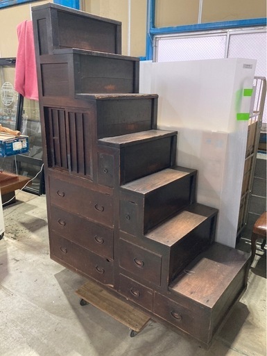 品多く 古道具 アンティーク 幅66.5cm奥行35.5cm高さ65cm たんす 箪笥