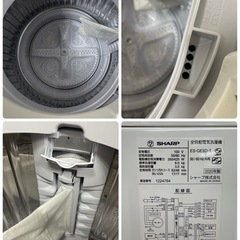 I747 🌈 ジモティー限定価格！ SHARP 洗濯機 （6.0㎏） ⭐ 動作確認済 ⭐ クリーニング済