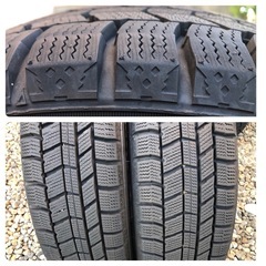 155/65 R14 スタッドレスタイヤ、アルミホイール付 4本セット