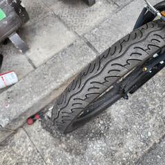 ＨＵＭＭＥＲ　折りたたみ自転車　美品　２０インチ　６変速　サドル　新品　シルバー　配達可能