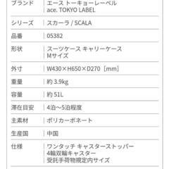 エース トーキョーレーベル
 ace. TOKYO LABEL
キャリーケース