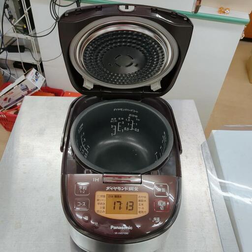 Panasonic☆5合炊き炊飯器・SR-HVD1090、2020年、茶色、家電