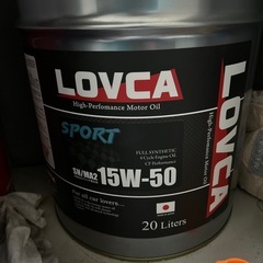 エンジンオイル 15W-50■LOVCA SPORT 15W-50 20L■ SN/MA2 CF適合 ラブカオイル 日本製 