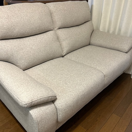 【ほぼ新品】ニトリ/布張りソファ2人掛け