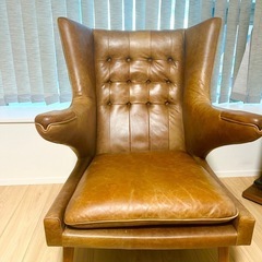 ハンス J ウェグナー リプロダクト　チェア　ソファ-平和屋着物●上質な紬　色無地　錆鉄御納戸色　ロング丈　正絹　逸品　AAAU8042zg