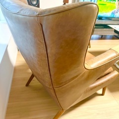 ハンス J ウェグナー リプロダクト　チェア　ソファ-平和屋着物●上質な紬　色無地　錆鉄御納戸色　ロング丈　正絹　逸品　AAAU8042zg