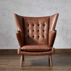 ハンス J ウェグナー リプロダクト　チェア　ソファ-平和屋着物●上質な紬　色無地　錆鉄御納戸色　ロング丈　正絹　逸品　AAAU8042zg