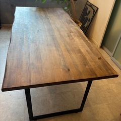 東京都三鷹市/引き取り】ダイニングテーブル 180 6人掛け 天然木 無垢