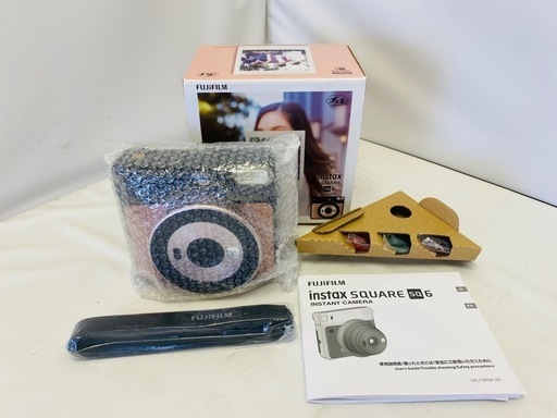 《美品》 FUJIFILM instax SQUARE SQ6 ブラッシュゴールド チェキ インスタントカメラ
