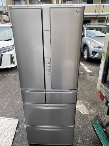 購入者決めましたNO 504★格安特価★福岡市内配送設置無料★日立 HITACHI 冷蔵庫（475L・ハイブライトステンレス）真空チルドSプレミアム R-SF48ZM-SH