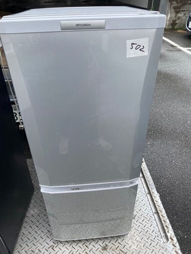 購入者決めましたNO 502 ★格安特価★福岡市内配送設置無料★三菱冷蔵庫 ピュアシルバー 146L 右開き MR-P15T-S
