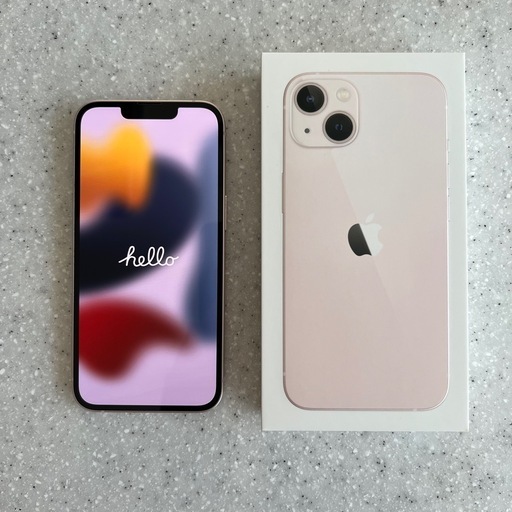 iPhone 13 128GB ピンク SIMフリー 本体+充電ケーブル+箱 iPhone 13