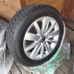 ★フォルクスワーゲン純正アルミホイール + BS製スタッドレス 4本セット★