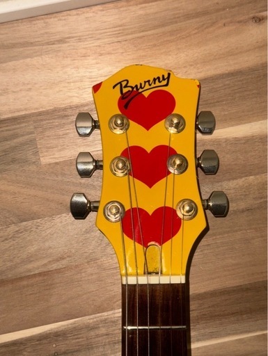 イエローハートjr ミニギター hide FERNANDES Burny hide イエロー