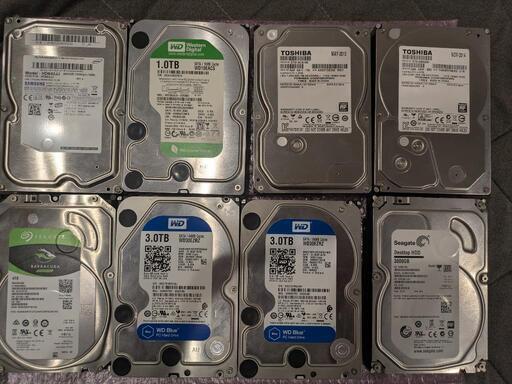 まとめ売り 3.5インチ 内蔵HDD 8個セット 合計17.64TB