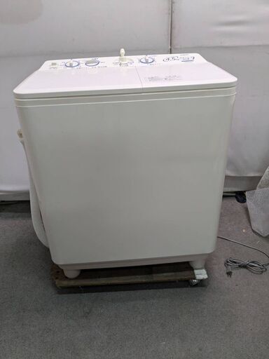 ☆中古￥10,800！AQUA　4.5kg2層式洗濯機　家電　AQW-N451型　幅41㎝ｘ奥行42㎝ｘ高さ87㎝　【BI149】