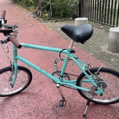 あさひ WEEKEND BIKES 20インチ ミニベロ 自転車 ライトグリーン