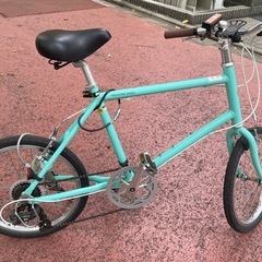 あさひ WEEKEND BIKES 20インチ ミニベロ 自転車 ライトグリーン