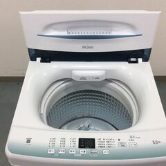 （9/29受渡済）JT9518【Haier/ハイアール 5.5㎏洗濯機】美品 2022年製 JW-U55HK 家電 洗濯 簡易乾燥付