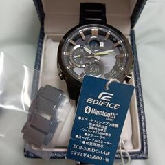 格安　極美品　ソーラーBluetooth　CASIO　EDIFICE　ECB-500DC-1AJF