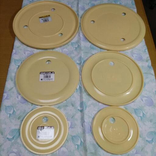 新品　漬物用プラ押し蓋6枚セット