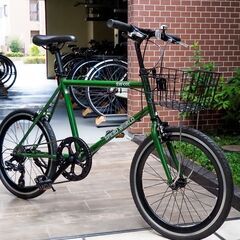 【新品パーツ多数装着済/屋内保管!】SPEED WORLD ２０インチ自転車（中古）新品パーツ多数装着！綺麗です！カゴ付き