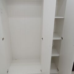 ☆ジモティ割あり☆ IKEA ワードローブ ホワイト H176×D55×W118 