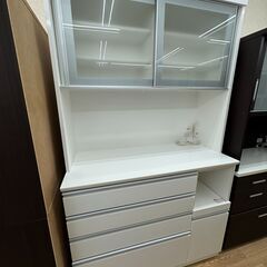 ☆ジモティ割あり☆ ニトリ 食器棚 ホワイト H200×W120×D51 