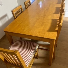 【交渉中:一旦停止】ダイニングテーブル　6人用