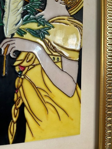 陶額　　貴婦人　絵　金運アップ 絵 陶額 金運アップ 陶額 貴婦人 絵 金運アップ 陶額 貴婦人