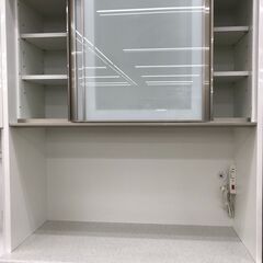 ☆ジモティ割あり☆ 食器棚 ホワイト H202×W100×D45 クリーニング済み 
