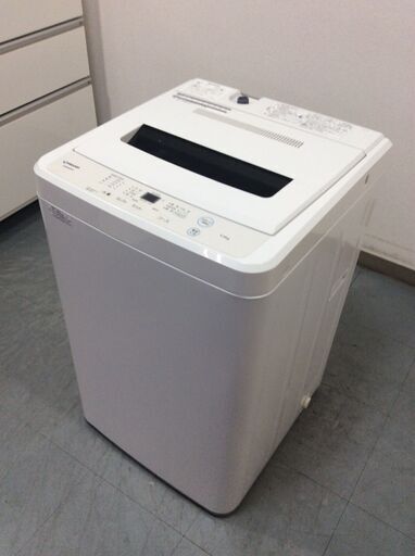 （10/6受渡済）JT9514【maxzen/マクスゼン 5.0㎏洗濯機】美品 2021年製 JW-50WP01 家電 洗濯 簡易乾燥付
