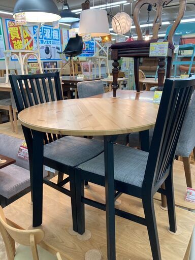 人気のIKEAイケア ダイニング3点セットテーブル：PINNTORP チェア：NORRNAS1141