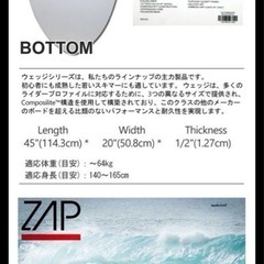 ZAPスキムボード2度使用