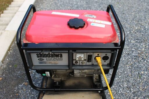 ★中古発電機 shindaiwa/新ダイワ EGR2600-SA ガソリン エンジン 発電機 50Hz エンジン一発始動 発電器★