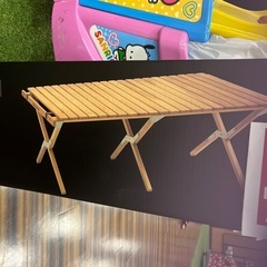 新品未使用】タラスブルバ ウッドロールテーブル