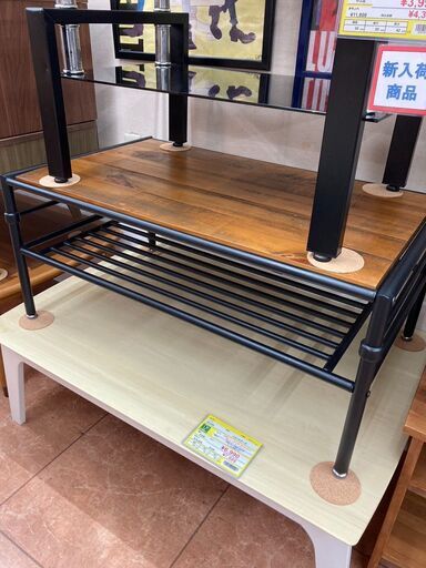 おしゃれ商品☕コーヒーテーブル センターテーブル☕アイアン×天然木のデザイン☕1138