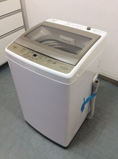 （10/2受渡済）JT9551【AQUA/アクア 7.0㎏洗濯機】美品 2020年製 AQW-GS70HBK 家電 洗濯 簡易乾燥付