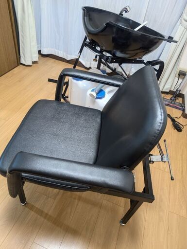 訪問美容　移動式シャンプー台イスセット　ほぼ新品