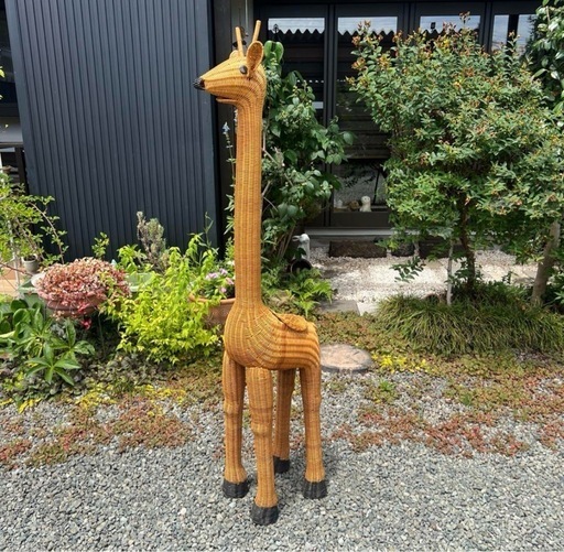 ★希少★キリン ラタン家具 ★花台 鉢置き 籐家具  オブジェ アンティーク