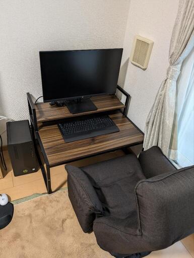 パソコン用座卓テーブル＆回転チェア