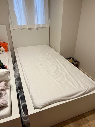 IKEAベッドシングル枠とマットレス