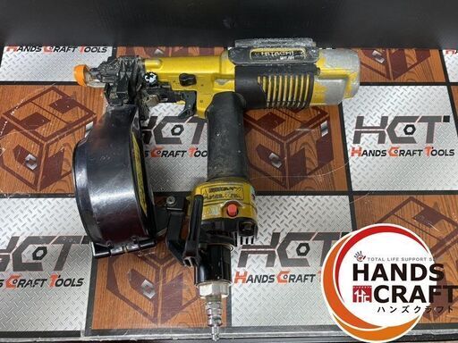 【中古】日立 HITACHI 高圧ねじ打ち機 WF4H ケース,防護メガネ,取扱説明書付き ロール連結ねじ:25～41mm 使用空気圧力1.76～2.26MPa（18～23kgf/㎠）