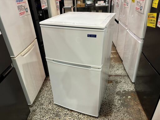 ✨安心の除菌洗浄済✨ヤマダ電機 2020年製 90L 2ドア冷蔵庫 YRZ-C09G1【愛市IR017144-104】
