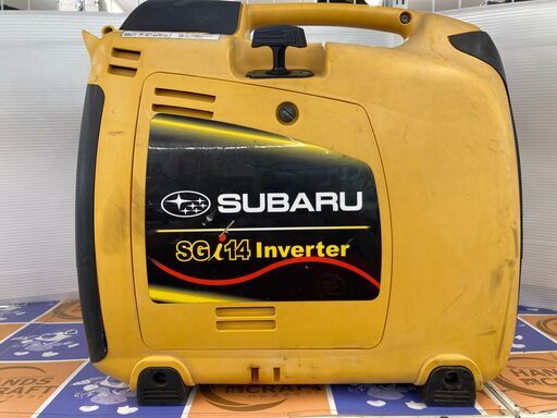 スズキ SGI14 インバータ発電機 燃料、レギュラーガソリン3.5L 定格出力1.4KVA 運転時間:約3.5時間