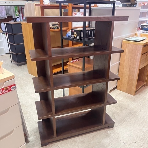 【木製シェルフ  ブラウン 】入荷しました！