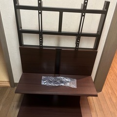 大型テレビ対応　壁寄せテレビスタンド